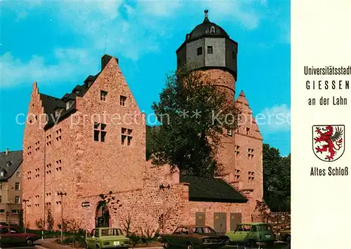 AK / Ansichtskarte Giessen_Lahn Altes Schloss Wappen Giessen_Lahn