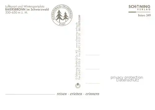 AK / Ansichtskarte Baiersbronn_Schwarzwald Teilansichten Luftkurort Freibad Rutschbahn Hotel Restaurant Kirche Baiersbronn Schwarzwald