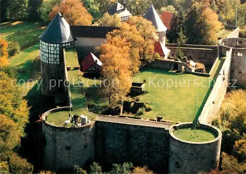 AK / Ansichtskarte Breitenbach_Herzberg Burg Herzberg Fliegeraufnahme Breitenbach Herzberg