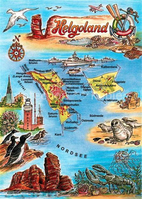 Helgoland Karte : Von Der Grossen Kunst Helgoland Kennenzulernen