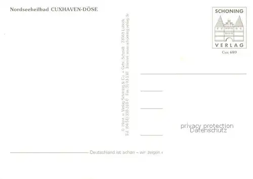 AK / Ansichtskarte Doese Strand Promenade Denkmal Moewe Skulptur Touristenbahn Kugelbake Faehre Fliegeraufnahme Doese