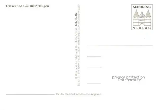AK / Ansichtskarte Goehren_Ruegen Kirche Strand Hotel Restaurant Dampflokomotive Promenade Seebruecke Goehren Ruegen