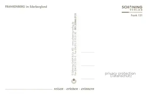 AK / Ansichtskarte Frankenberg_Eder Sehenswuerdigkeiten der Stadt Altstadt Historische Gebaeude Fachwerk Fussgaengerzonne Frankenberg Eder