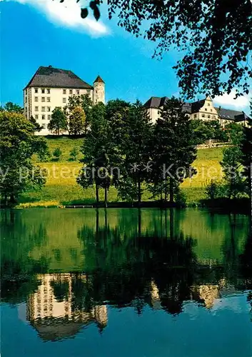 AK / Ansichtskarte Groenenbach_Bad Schloss Wasserspiegelung Kneippkurort im Allgaeu Groenenbach_Bad