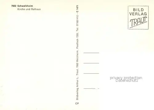 AK / Ansichtskarte Schwaikheim Kirche und Rathaus Schwaikheim