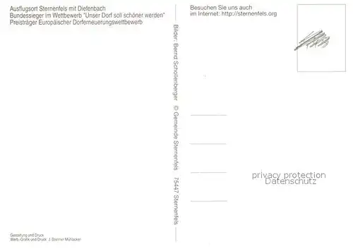 AK / Ansichtskarte Sternenfels Bundessieger im Wettbewerb Unser Dorf soll schoener werden Sternenfels