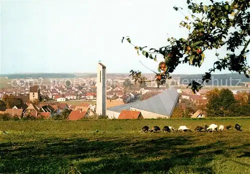 AK / Ansichtskarte Sulgen_Schramberg Luftkurort im Schwarzwald alte und neue katholische Kirche Sulgen Schramberg