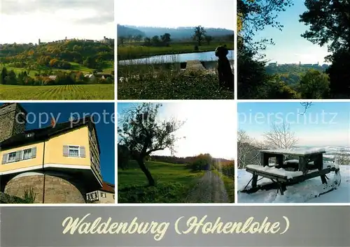 AK / Ansichtskarte Waldenburg_Wuerttemberg Landschaftspanorama Der Balkon Hohenlohes Waldenburg Wuerttemberg