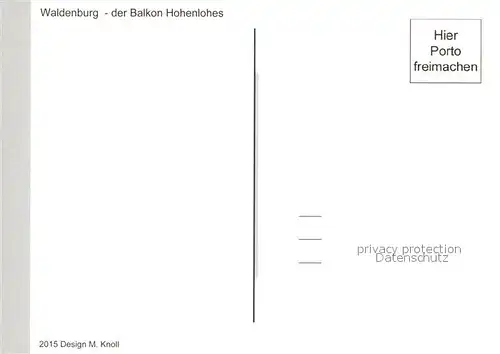 AK / Ansichtskarte Waldenburg_Wuerttemberg Landschaftspanorama Der Balkon Hohenlohes Waldenburg Wuerttemberg