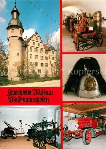AK / Ansichtskarte Waldmannshofen_Creglingen Feuerwehrmuseum Schloss Waldmannshofen Creglingen