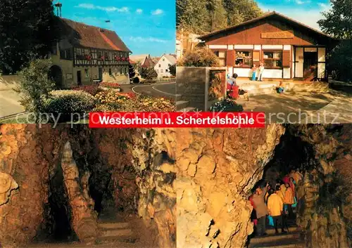 AK / Ansichtskarte Westerheim_Wuerttemberg Schertelshoehle Tropfsteinhoehle Westerheim_Wuerttemberg