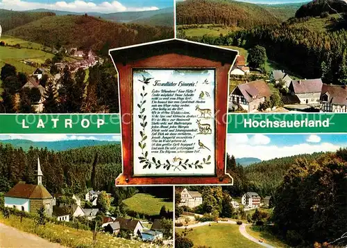 AK / Ansichtskarte Latrop_Sauerland Panorama Kapelle Latrop_Sauerland