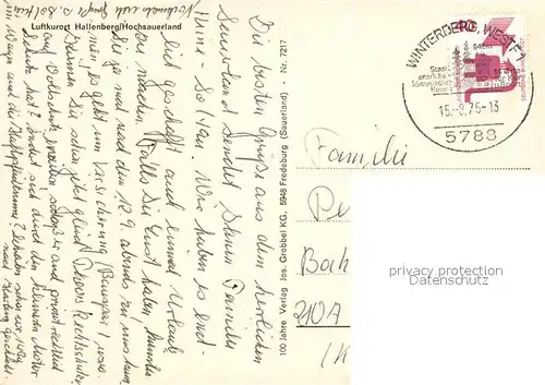 AK / Ansichtskarte Hallenberg Ortsansicht Hallenberg