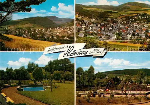 AK / Ansichtskarte Hallenberg Panorama Park Spielplatz Hallenberg