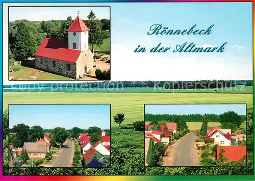 AK / Ansichtskarte Osterburg_Altmark Roennebeck Dorfkirche  Osterburg_Altmark