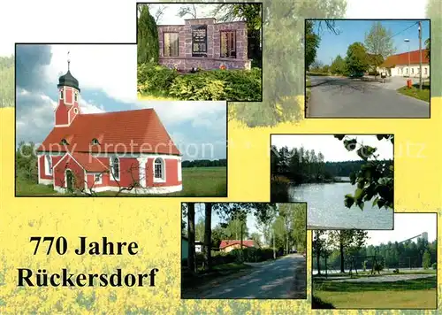 AK / Ansichtskarte Rueckersdorf_Brandenburg Kirche Ehrenmal Rueckersdorf Brandenburg