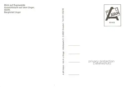 AK / Ansichtskarte Rugiswalde Aussichtsturm Unger Skilift Berghotel  Rugiswalde