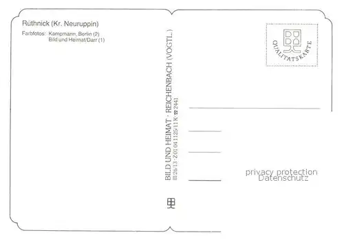 AK / Ansichtskarte Ruethnick Kirche Ruethnick