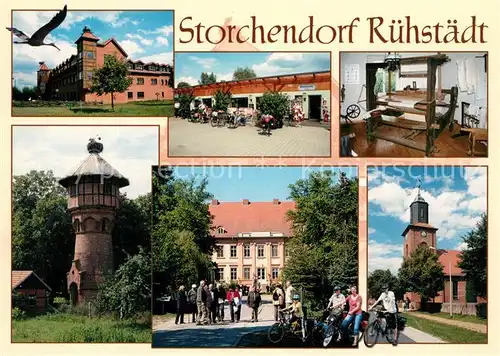 AK / Ansichtskarte Ruehstaedt Kirche Schloss Wasserturm Ruehstaedt