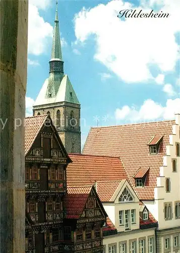AK / Ansichtskarte Hildesheim Rathaus St Andreas Kirche Hildesheim