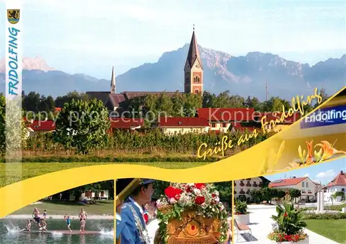 AK / Ansichtskarte Fridolfing Dom an der Salzach  Fridolfing