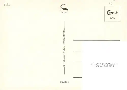 AK / Ansichtskarte Fuerstenstein_Niederbayern  Fuerstenstein_Niederbayern