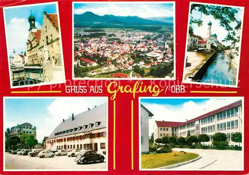 AK / Ansichtskarte Grafing_Oberbayern Fliegeraufnahme Grafing Oberbayern