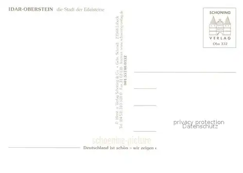 AK / Ansichtskarte Idar Oberstein Bede Lorenzo Fussgaengerzone Felsenkirche Idar Oberstein