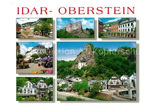 AK / Ansichtskarte Idar Oberstein Burgruine Museum Felsenkirche Idar Oberstein