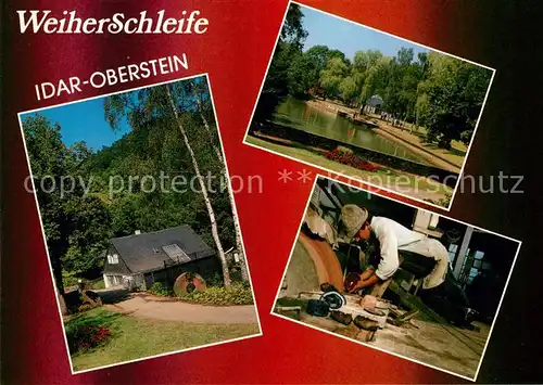 AK / Ansichtskarte Idar Oberstein Weiherschleife Idar Oberstein