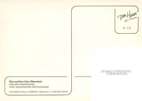 AK / Ansichtskarte Idar Oberstein  Idar Oberstein
