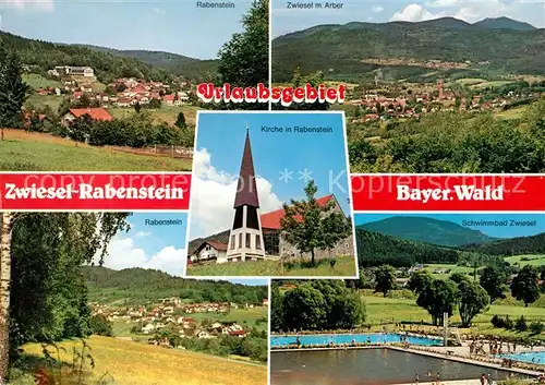 AK / Ansichtskarte Zwiesel_Niederbayern Rabenstein Arber Kirche Zwiesel Niederbayern