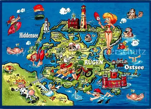 AK / Ansichtskarte Ruegen Hiddensee Kloster Bergen Ruegen