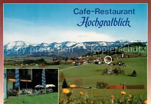 AK / Ansichtskarte Oberreute Cafe Hochgratblick Oberreute