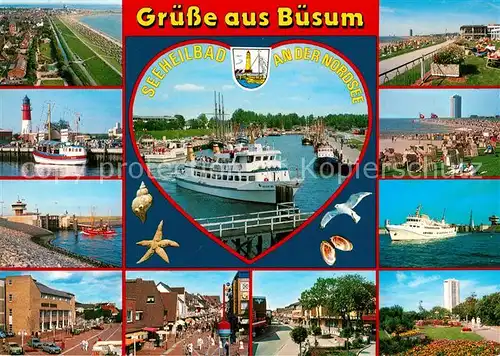 AK / Ansichtskarte Buesum_Nordseebad Roler VII Fliegeraufnahme Strand Buesum_Nordseebad
