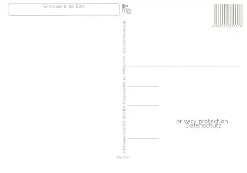 AK / Ansichtskarte Gerolstein Erloeserkirche Burg Brunnenplatz Wolf Panorama Gerolstein