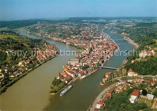 AK / Ansichtskarte Passau Fliegeraufnahme Passau