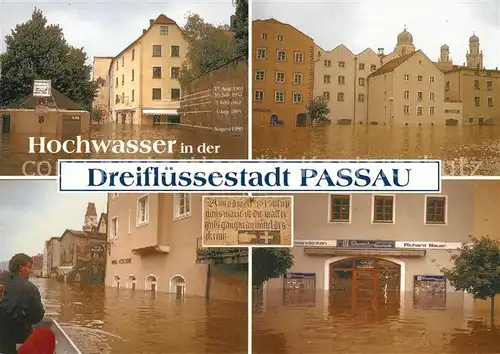 AK / Ansichtskarte Passau Hochwasser Passau