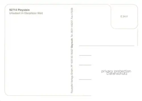 AK / Ansichtskarte Pleystein Fliegeraufnahme Pleystein