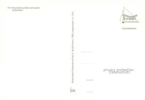AK / Ansichtskarte Ravensburg_Wuerttemberg Lederhaus Ravensburg Wuerttemberg