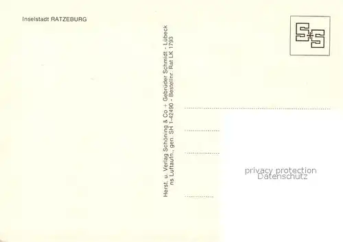 AK / Ansichtskarte Ratzeburg Inselstadt Naturpark Lauenburgische Seen Fliegeraufnahme Ratzeburg