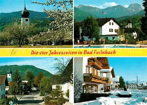 AK / Ansichtskarte Bad_Feilnbach Ortsmotive waehrend der vier Jahreszeiten Alpen Bad_Feilnbach