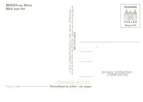 AK / Ansichtskarte Bingen_Rhein Panorama Bingen Rhein