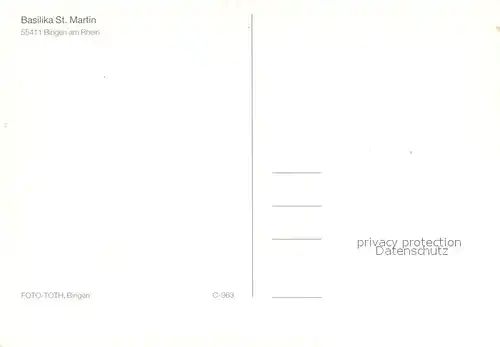 AK / Ansichtskarte Bingen_Rhein Basilika St Martin Bingen Rhein