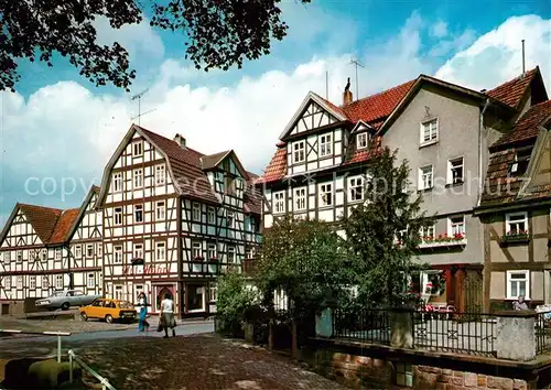 AK / Ansichtskarte Schlitz Auf der Wacht Altstadt Burgenstadt Fachwerkhaeuser Schlitz