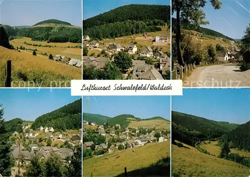 AK / Ansichtskarte Schwalefeld Landschaftspanorama Luftkurort Schwalefeld