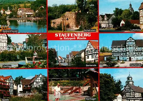 AK / Ansichtskarte Staufenberg_Niedersachsen Gemeinden im Naturpark Muenden Kaufunger Wald Staufenberg Niedersachsen