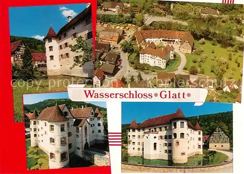 AK / Ansichtskarte Glatt Wasserschloss Glatt Fliegeraufnahme Glatt