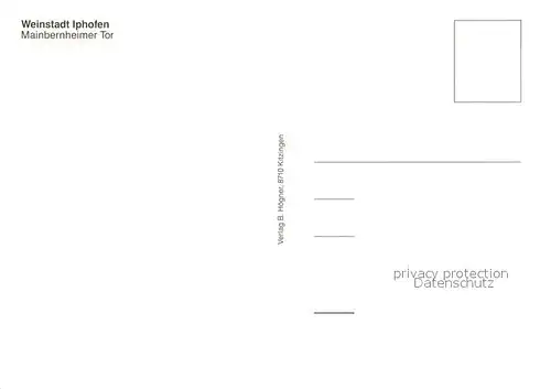 AK / Ansichtskarte Iphofen Mainbernheimer Tor Iphofen