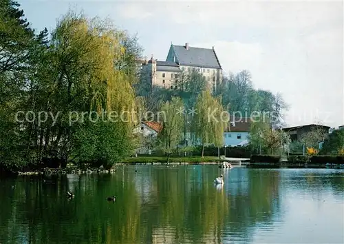 AK / Ansichtskarte Illertissen Schloss Schwanenteich Illertissen